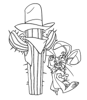 A coloring page of home on the range